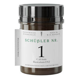 Abbildung: Schüssler Nr.1 Calcium fluoratum D12 Tabletten 1000 St, Tabletten PZN 10990363