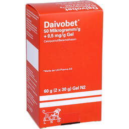Abbildung: Daivobet 50 Mikrogramm / g + 0,5 mg / g Gel 60 g, Gel PZN 10992304
