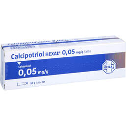 Abbildung: Calcipotriol Hexal 0,05 mg / g Salbe 30 g, Salbe PZN 10992853