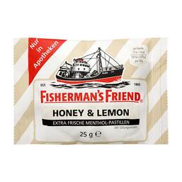 Abbildung: Fishermans Friend Honey & Lemon ohne Zucker Pastillen Pastillen, 25 g PZN 10993143