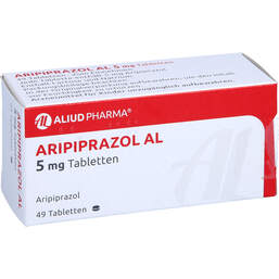 Abbildung: Aripiprazol AL 5 mg Tabletten 49 St, Tabletten PZN 10994674