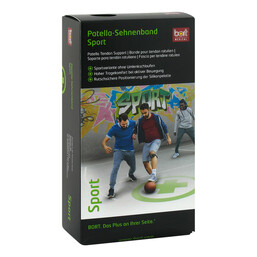 Abbildung: Bort Patella Sehnenband Sport Größe 2 schwarz / grün 1 St, Bandage PZN 10995001