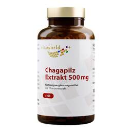 Abbildung: Chaga Pilz Extrakt 500 mg Kapseln 100 St, Kapseln PZN 10997974