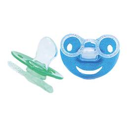 Abbildung: Beruhigungssauger Kirsche Silikon Boy 0 - 6 M. 2 St PZN 10998643