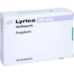 Abbildung: Lyrica 50 mg Hartkapseln 100 St, Hartkapseln PZN 11003616