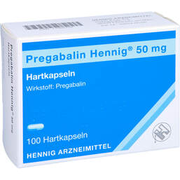 Abbildung: Pregabalin Hennig 50 mg Hartkapseln 100 St, Hartkapseln PZN 11003728