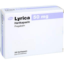 Abbildung: Lyrica 50 mg Hartkapseln 100 St, Hartkapseln PZN 11004403