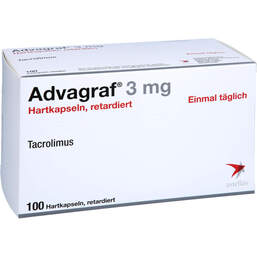 Abbildung: Advagraf 3 mg Hartkapseln retardiert 100 St, Retard-Kapseln PZN 11006371