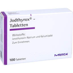 Abbildung: Jodthyrox Tabletten 100 St, Tabletten PZN 11006537