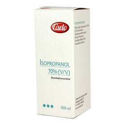 Abbildung: Isopropanol 70% (V/V) Caelo Desinfektionsmittel Lösung, 100 ml PZN 11006738