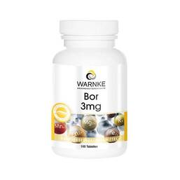 Abbildung: Bor 3 mg Tabletten 100 St, Tabletten PZN 11008111