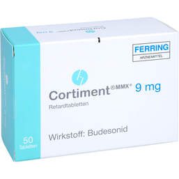 Abbildung: Cortiment 9 mg Retardtabletten 50 St, Retard-Tabletten PZN 11008134