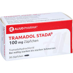 Abbildung: Tramadol STADA 100 mg Zäpfchen 30 St, Suppositorien PZN 11010935