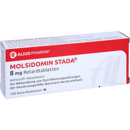 Abbildung: Molsidomin STADA 8 mg Retardtabletten 100 St, Retard-Tabletten PZN 11011751