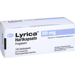Abbildung: Lyrica 50 mg Hartkapseln 100 St, Hartkapseln PZN 11015677