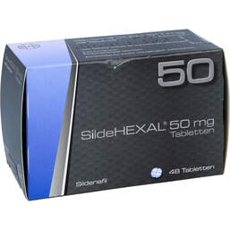 Abbildung: Sildehexal 50 mg Tabletten 48 St, Tabletten PZN 11017104