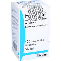 Abbildung: Mestinon 60 mg überzogene Tabletten 100 St, Überzogene Tabletten PZN 11030085