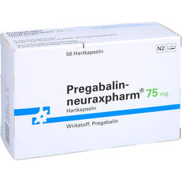 Abbildung: Pregabalin neuraxpharm 75 mg Hartkapseln 56 St, Hartkapseln PZN 11031392