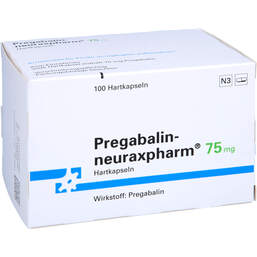Abbildung: Pregabalin neuraxpharm 75 mg Hartkapseln 100 St, Hartkapseln PZN 11031400