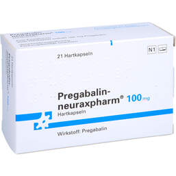 Abbildung: Pregabalin neuraxpharm 100 mg Hartkapseln 21 St, Hartkapseln PZN 11031423