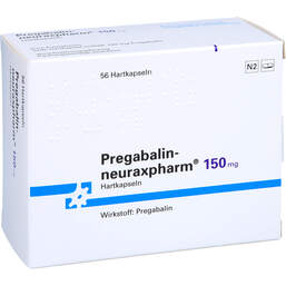 Abbildung: Pregabalin neuraxpharm 150 mg Hartkapseln 56 St, Hartkapseln PZN 11031452