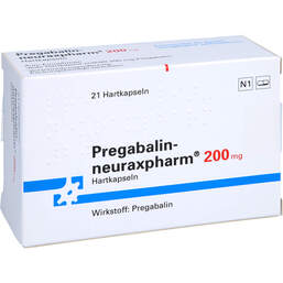 Abbildung: Pregabalin neuraxpharm 200 mg Hartkapseln 21 St, Hartkapseln PZN 11031481