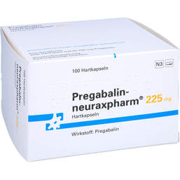 Abbildung: Pregabalin neuraxpharm 225 mg Hartkapseln 100 St, Hartkapseln PZN 11031535
