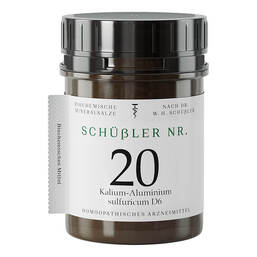 Abbildung: Schüssler Nr.20 Kalium aluminium sulfuricum D 6 Tabletten 400 St, Tabletten PZN 11031920