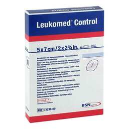 Abbildung: Leukomed Control Folienverband 5x7 cm 10 St, Pflaster PZN 11034249