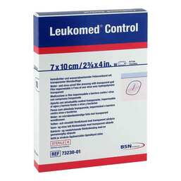 Abbildung: Leukomed Control Folienverband 7x10 cm 10 St, Pflaster PZN 11034255
