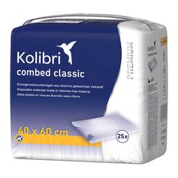 Abbildung: Kolibri combed Krankenunt.premium classic 40x60 cm 25 St, Beutel PZN 11036805