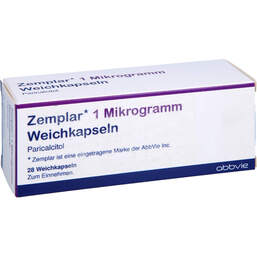 Abbildung: Zemplar 1 Mikrogramm Weichkapseln 28 St, Weichkapseln PZN 11037992