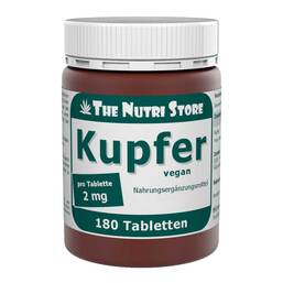 Abbildung: Kupfer 2 mg Tabletten 180 St, Tabletten PZN 11038750