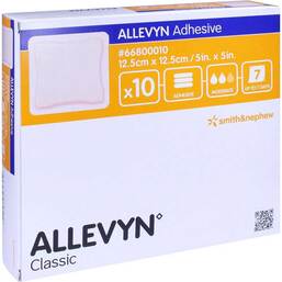 Abbildung: Allevyn Adhesive 12,5x12,5 cm haftende Wundauflage Verband, 10 St PZN 11049021