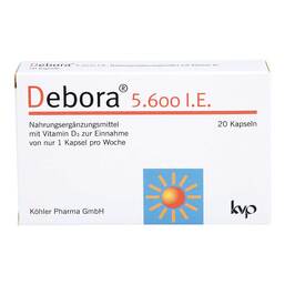 Abbildung: Debora 5.600 I.E. Kapseln 20 St, Kapseln PZN 11049707