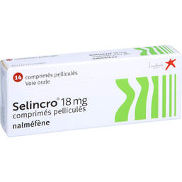 Abbildung: Selincro 18 mg Filmtabletten 14 St, Filmtabletten PZN 11050550