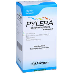 Abbildung: Pylera 140 mg / 125 mg / 125 mg Hartkapseln 120 St, Hartkapseln PZN 11051609