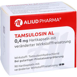 Abbildung: Tamsulosin AL 0,4 mg Hartkapseln mit veränderter Wirkstofffreisetzung 90 St, Hartkapseln mit veränderter Wirkstofffreisetzung PZN 11052856