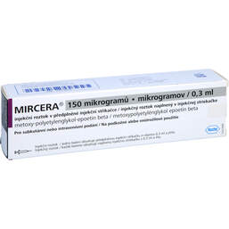 Abbildung: Mircera 150 Mikrogramm / 0,3 ml Injektionslösung i.e.F.-Sp. 1 St, Fertigspritzen PZN 11073870
