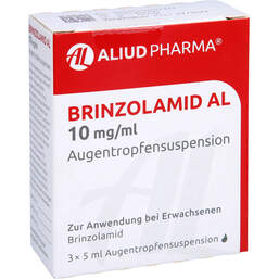 Abbildung: Brinzolamid AL 10 mg / ml Augentropfensuspension 3X5 ml, Augentropfen PZN 11075797