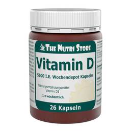 Abbildung: Vitamin D 5.600 I.E. Wochendepot Kapseln 26 St, Kapseln PZN 11077359