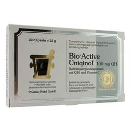Abbildung: Bio Active Uniqinol 100 mg QH Kapseln 30 St, Kapseln PZN 11077649