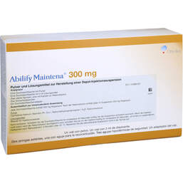 Abbildung: Abilify Maintena 300 mg P. + L.z.H.e.Depot-Inj-Suspension 1 St, Pulver und Lösungsmittel zur Herstellung einer Depot-Injektionssuspension PZN 11077796