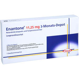 Abbildung: Enantone 11,25 mg 3 Monats-Depot Zweikammerspritze 1 St, Depot-Injektionssuspension PZN 11080752