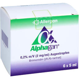 Abbildung: Alphagan 0,2% Augentropfen 6X5 ml, Augentropfen PZN 11084218
