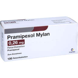 Abbildung: Pramipexol Mylan 0,26 mg Retardtabletten 100 St, Retard-Tabletten PZN 11095618