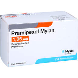 Abbildung: Pramipexol Mylan 1,05 mg Retardtabletten 100 St, Retard-Tabletten PZN 11095630