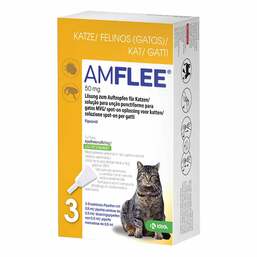 Abbildung: Amflee 50 mg Spot-on Lösung zum Auftropfen für Katzen Lösung, 3 St PZN 11099757