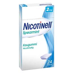 Abbildung: Nicotinell Kaugummi Spearmint 2 mg Kaugummi, 24 St PZN 11100265