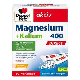 Abbildung: Doppelherz Magnesium+Kalium Direct Pellets Pellets, 20 St PZN 11101359